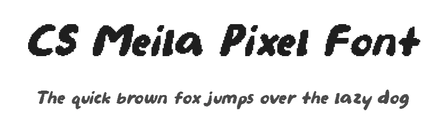 CS Meila Pixel Font by craftsupplyco — Script Handwritten Font