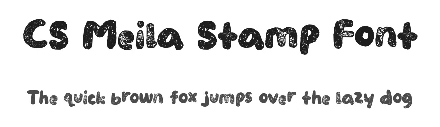 CS Meila Stamp Font by craftsupplyco — Display Font