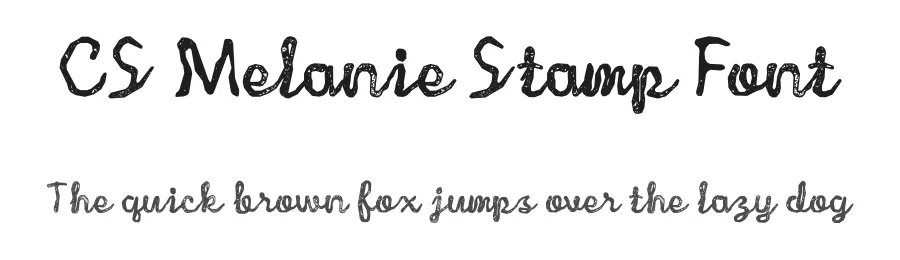 CS Melanie Stamp Font by craftsupplyco — Display Font
