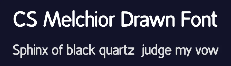 CS Melchior Drawn Font by craftsupplyco — Sans Serif Font — thumbnail 2