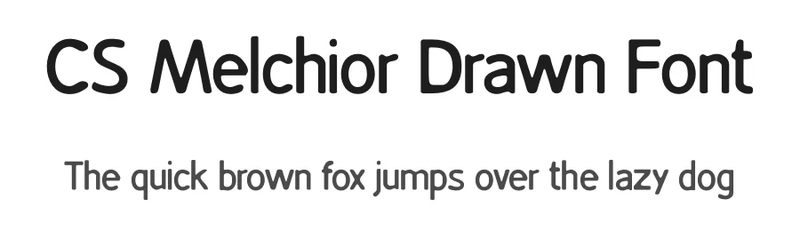 CS Melchior Drawn Font by craftsupplyco — Sans Serif Font