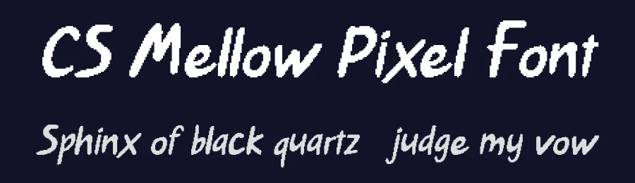 CS Mellow Pixel Font by craftsupplyco — Script Handwritten Font — thumbnail 2