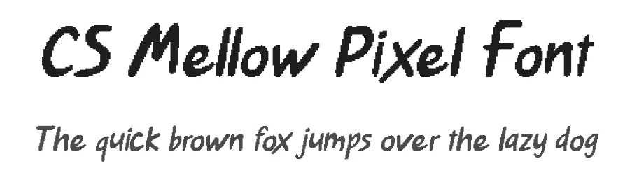 CS Mellow Pixel Font by craftsupplyco — Script Handwritten Font