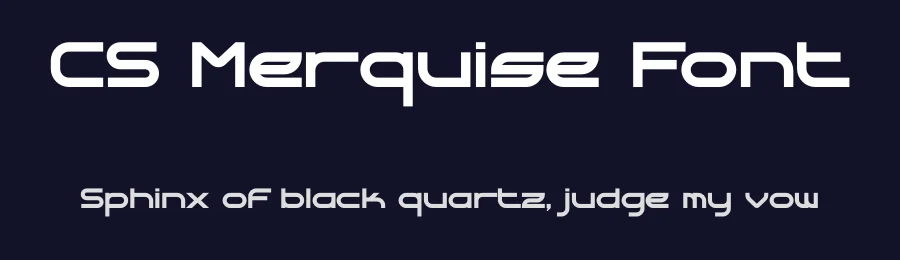 CS Merquise Font by Charles Scott — Sans Serif Font — thumbnail 2