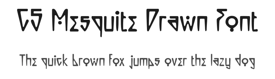 CS Mesquite Drawn Font by craftsupplyco — Display Font