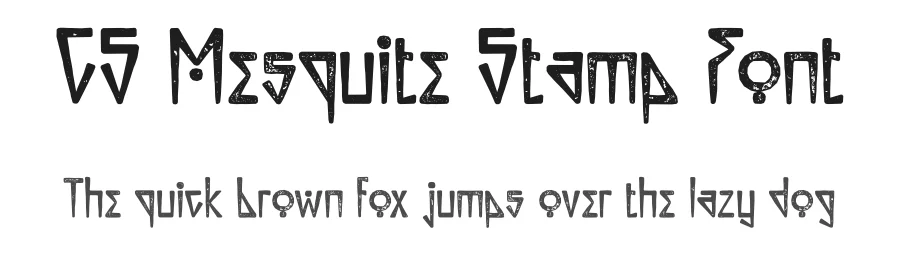 CS Mesquite Stamp Font by craftsupplyco — Display Font