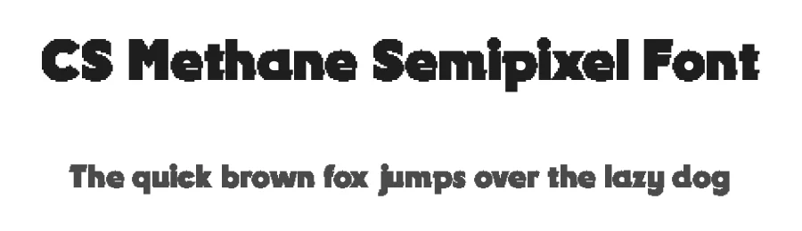 CS Methane Semipixel Font by craftsupplyco — Display Font