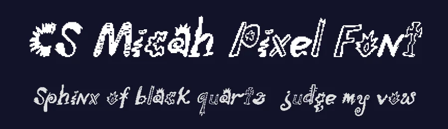 CS Micah Pixel Font by craftsupplyco — Display Font — thumbnail 2