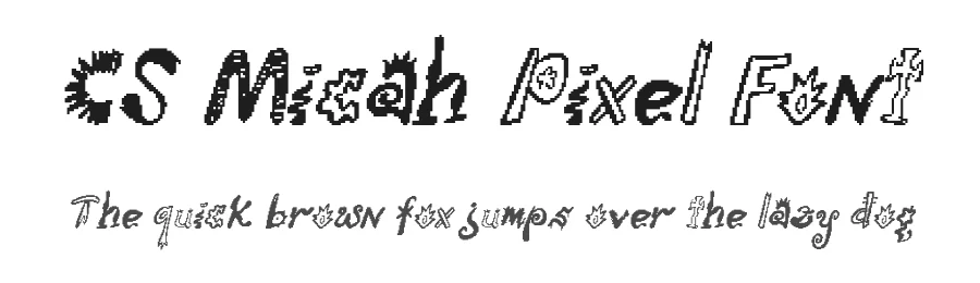 CS Micah Pixel Font by craftsupplyco — Display Font