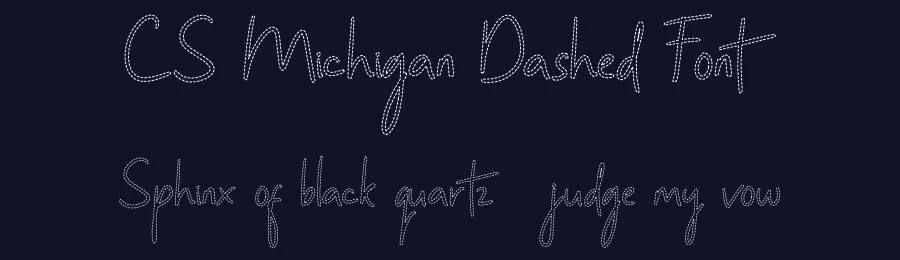 CS Michigan Dashed Font by craftsupplyco — Display Font — thumbnail 2