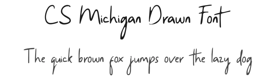 CS Michigan Drawn Font by craftsupplyco — Script Handwritten Font