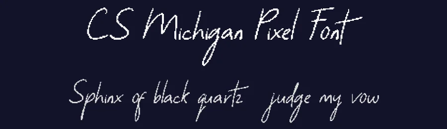 CS Michigan Pixel Font by craftsupplyco — Script Handwritten Font — thumbnail 2