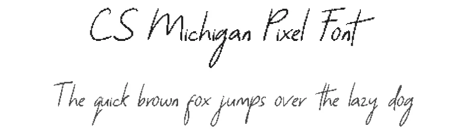 CS Michigan Pixel Font by craftsupplyco — Script Handwritten Font
