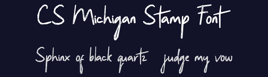 CS Michigan Stamp Font by craftsupplyco — Display Font — thumbnail 2
