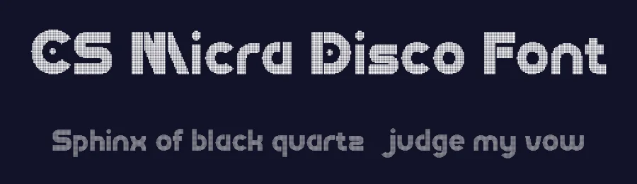 CS Micra Disco Font by craftsupplyco — Display Font — thumbnail 2