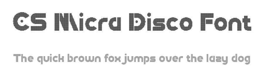 CS Micra Disco Font by craftsupplyco β Display Font