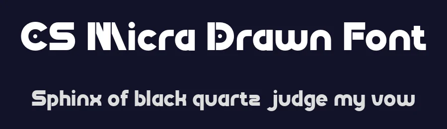 CS Micra Drawn Font by craftsupplyco — Display Font — thumbnail 2