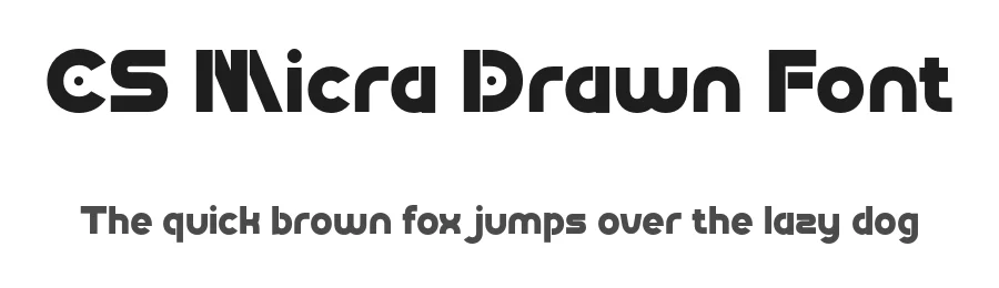 CS Micra Drawn Font by craftsupplyco — Display Font