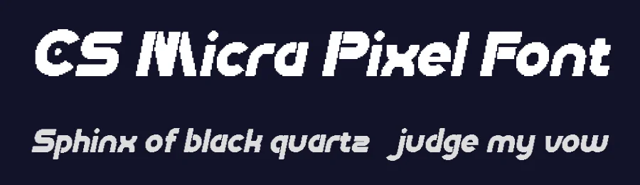 CS Micra Pixel Font by craftsupplyco — Display Font — thumbnail 2