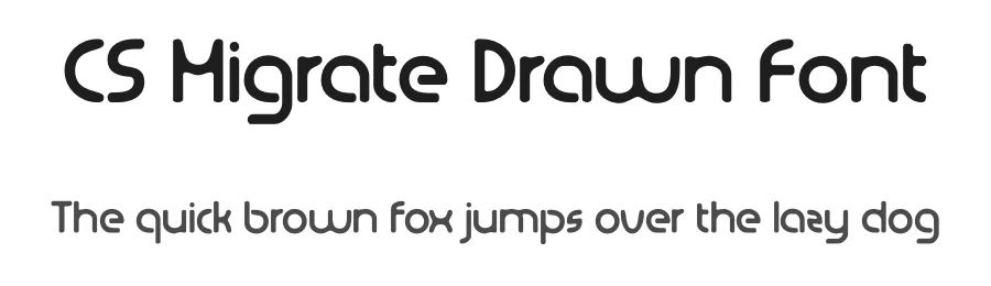 CS Migrate Drawn Font by craftsupplyco β Sans Serif Font