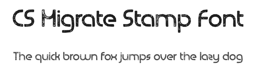 CS Migrate Stamp Font by craftsupplyco — Display Font
