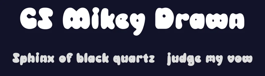 CS Mikey Drawn by craftsupplyco — Display Font — thumbnail 2