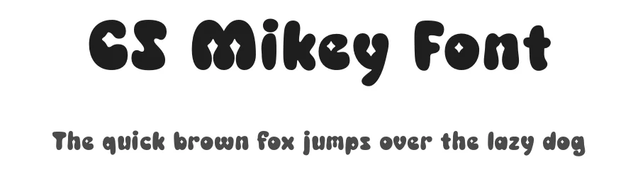 CS Mikey Font by craftsupplyco — Display Font