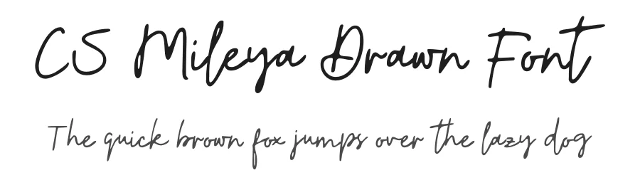 CS Mileya Drawn Font by craftsupplyco — Script Handwritten Font