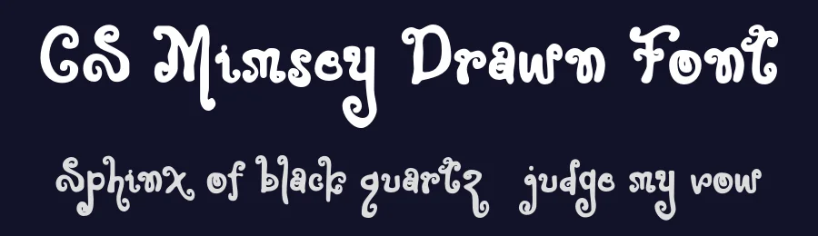 CS Mimsey Drawn Font by craftsupplyco — Display Font — thumbnail 2
