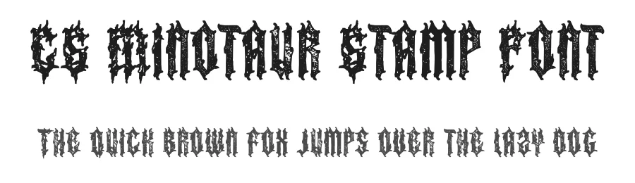 CS Minotaur Stamp Font by craftsupplyco — Display Font