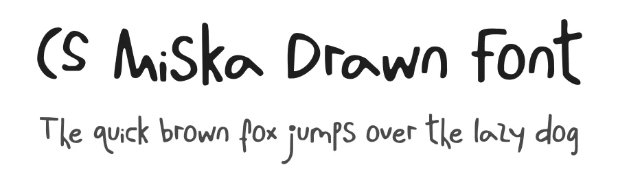 CS Miska Drawn Font by craftsupplyco — Script Handwritten Font