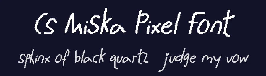 CS Miska Pixel Font by craftsupplyco — Script Handwritten Font — thumbnail 2