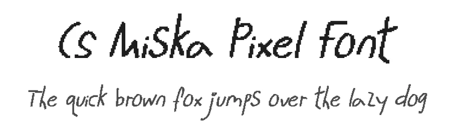 CS Miska Pixel Font by craftsupplyco — Script Handwritten Font