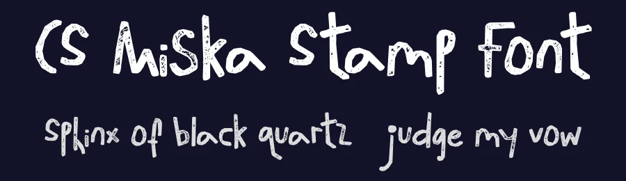 CS Miska Stamp Font by craftsupplyco — Display Font — thumbnail 2