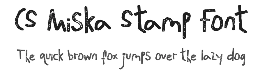 CS Miska Stamp Font by craftsupplyco — Display Font
