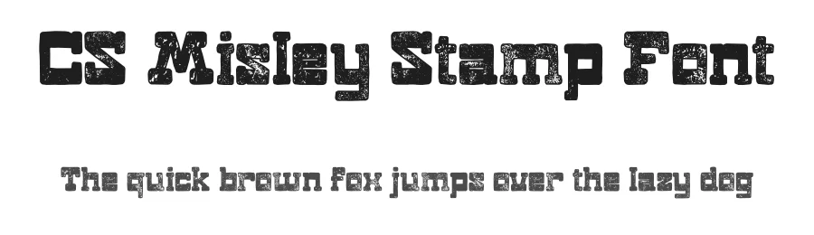 CS Misley Stamp Font by craftsupplyco — Display Font