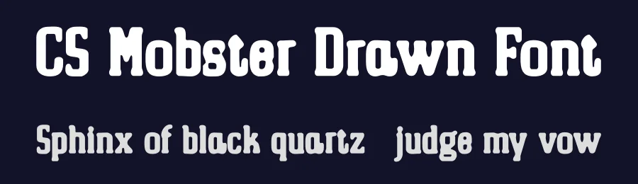 CS Mobster Drawn Font by craftsupplyco — Slab Serif Font — thumbnail 2