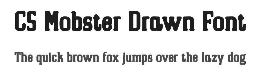 CS Mobster Drawn Font by craftsupplyco — Slab Serif Font