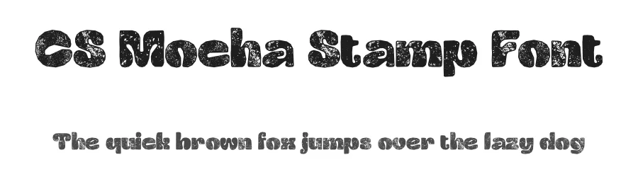 CS Mocha Stamp Font by craftsupplyco — Display Font