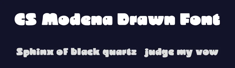 CS Modena Drawn Font by craftsupplyco — Display Font — thumbnail 2