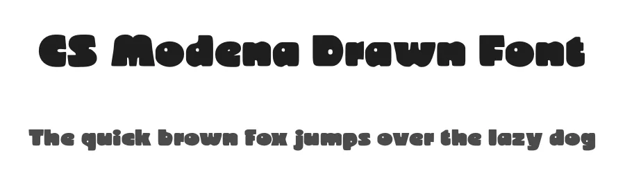 CS Modena Drawn Font by craftsupplyco — Display Font
