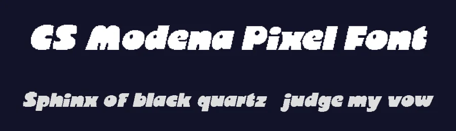CS Modena Pixel Font by craftsupplyco — Display Font — thumbnail 2