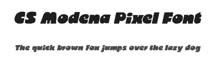 CS Modena Pixel Font by craftsupplyco — Display Font