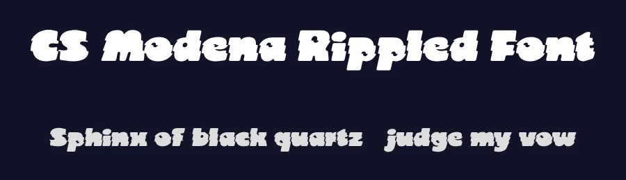 CS Modena Rippled Font by craftsupplyco — Display Font — thumbnail 2