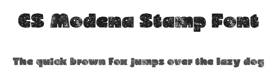 CS Modena Stamp Font by craftsupplyco — Sans Serif Font