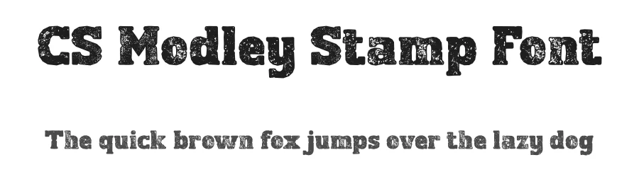 CS Modley Stamp Font by craftsupplyco — Display Font