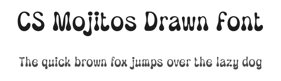 CS Mojitos Drawn Font by craftsupplyco — Display Font