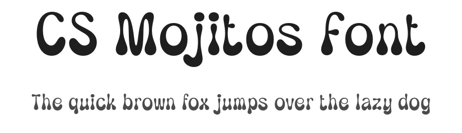CS Mojitos Font by craftsupplyco — Display Font