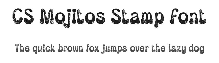 CS Mojitos Stamp Font by craftsupplyco — Display Font