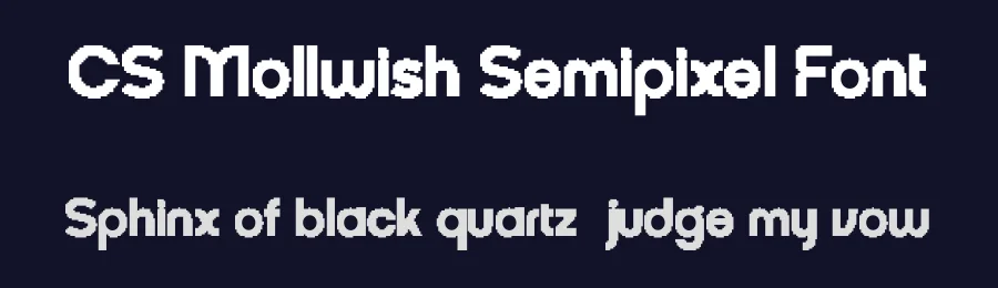 CS Mollwish Semipixel Font by craftsupplyco — Display Font — thumbnail 2